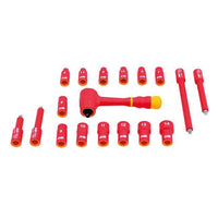 Laser Insulated Socket Set 1/4"D 18pc 6145