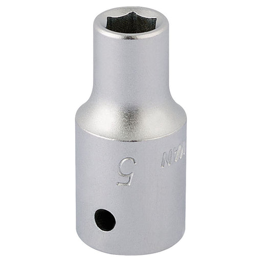 Draper Elora Hexagon Socket, 1/4" Sq. Dr., 5mm 11093 Draper - Town Tools 