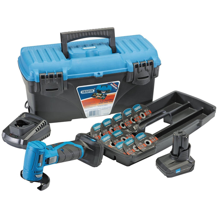 Draper Storm Force 10.8V Angle Grinder/Cut-Off Tool Kit - Tool Kit 2 Draper - Town Tools 