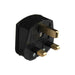 Dencon 3 Pin Rubber Plug 13A Black Dencon - Town Tools