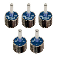 Sealey 25 x 20mm Abrasive Flap Wheel on 6mm Shaft 80Grit - Pack of 5 FW2520805
