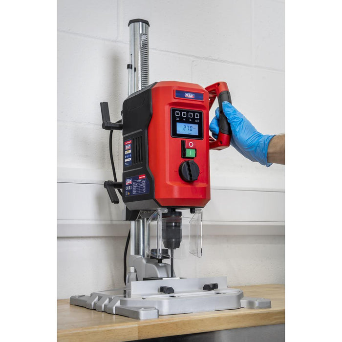 Sealey Bench Mounting Pillar Drill with Digital Display & Laser Guide 720W Sealey - Town Tools 
