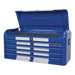 Sealey Topchest 4 Drawer Wide Retro Style Blue with White Stripes AP41104BWS Sealey - Town Tools 