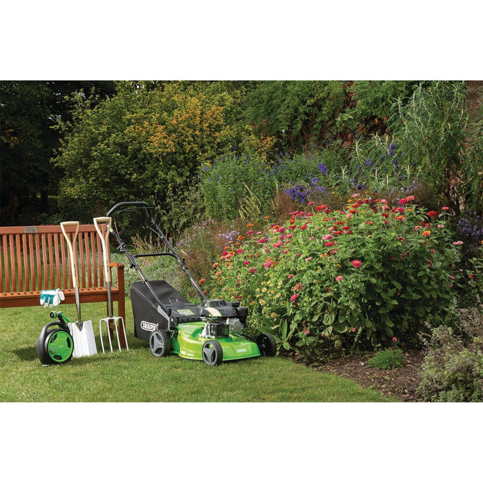 Draper Composite Deck Petrol Lawn Mower, 390mm, 132cc/3.3HP 58567 Draper - Town Tools 