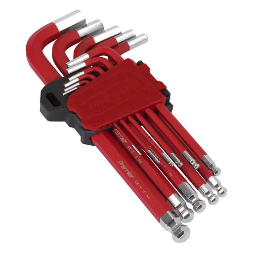 Sealey Premier Premier Long Ball-End Hex Key Set 11pc AK71640 Sealey Premier - Town Tools 