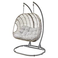 Dellonda Double Swinging Egg Chair with Cushion DG61