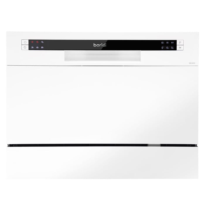 Baridi Tabletop Dishwasher 6 Place Settings 6.5L Capacity - White DH83 Baridi - Town Tools 