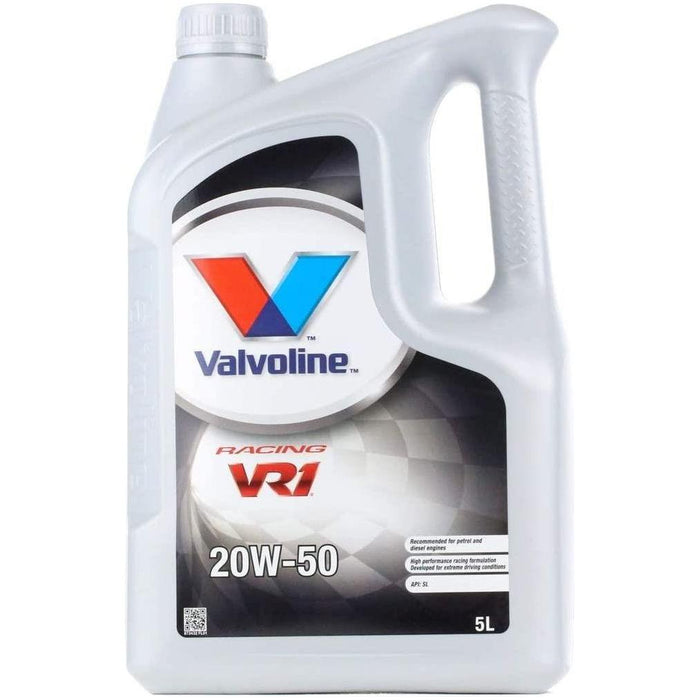 Valvoline VR1 Racing 20W-50 Highly Refined 20W50 Mineral Engine Oil 5 Litres 5L Valvoline - Town Tools 