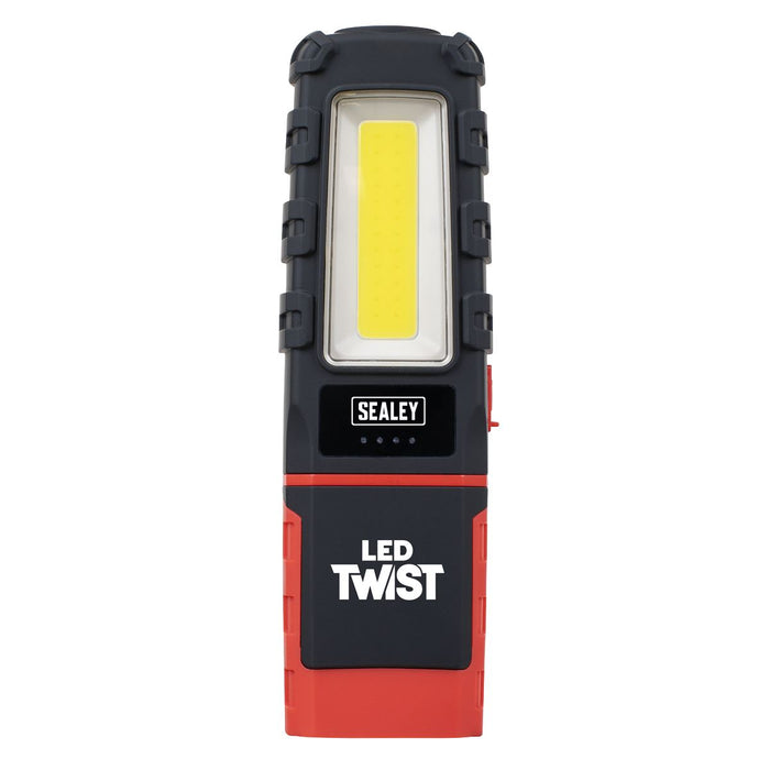 Sealey LED Twist Rechargeable Inspection Light 5W COB & 1W SMD LED601 Sealey - Town Tools 