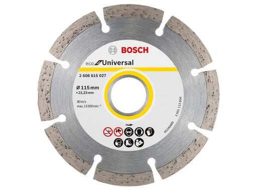 Bosch Powertool Accessories Eco for Universal Segmented Diamond Cutting Disc 115 x 22.23mm Bosch Powertool Accessories - Town Tools