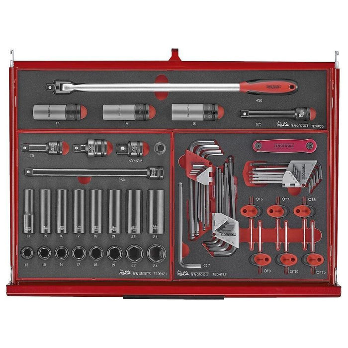 Teng Tools 26" PRO35™ stack FOAM tool kit 418 pieces red Town Tools - Town Tools