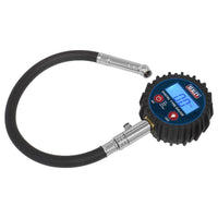 Sealey Digital Tyre Pressure Gauge with Push-On Connector TST002
