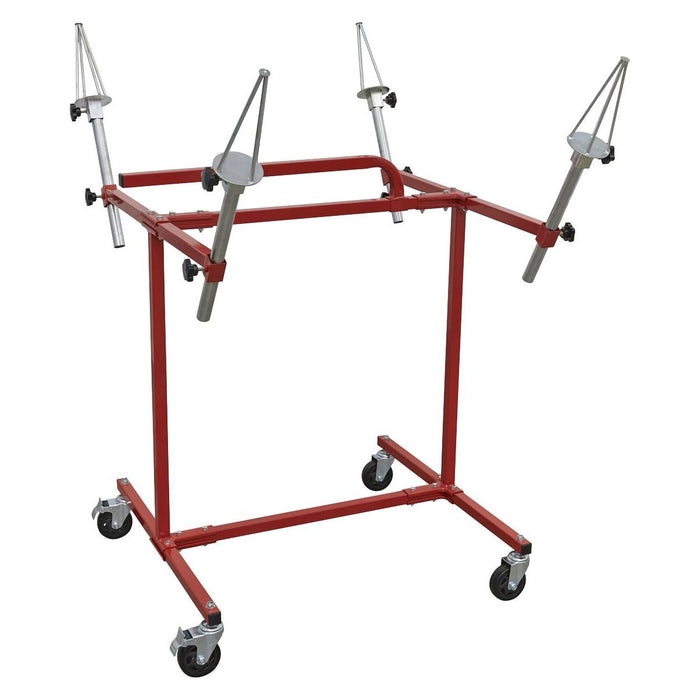 Sealey Alloy Wheel Painting/Repair Stand 4 Wheel Capacity MK71 Sealey - Town Tools 