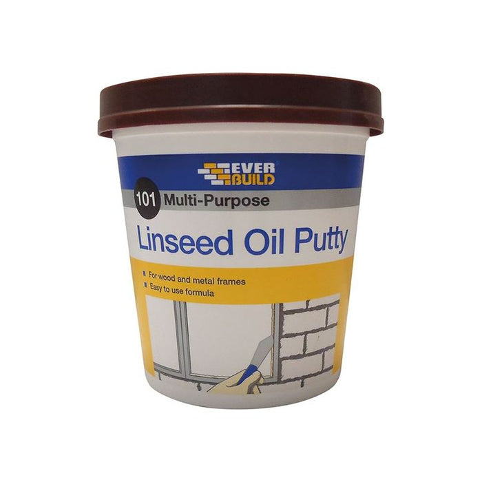 Everbuild Sika 101 Multi-Purpose Linseed Oil Putty Brown 1kg Everbuild Sika - Town Tools