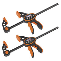 Sealey Quick Bar Clamp 300mm 2pc Set QBC3002