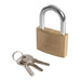 Silverline Brass Padlock 60mm Silverline - Town Tools 