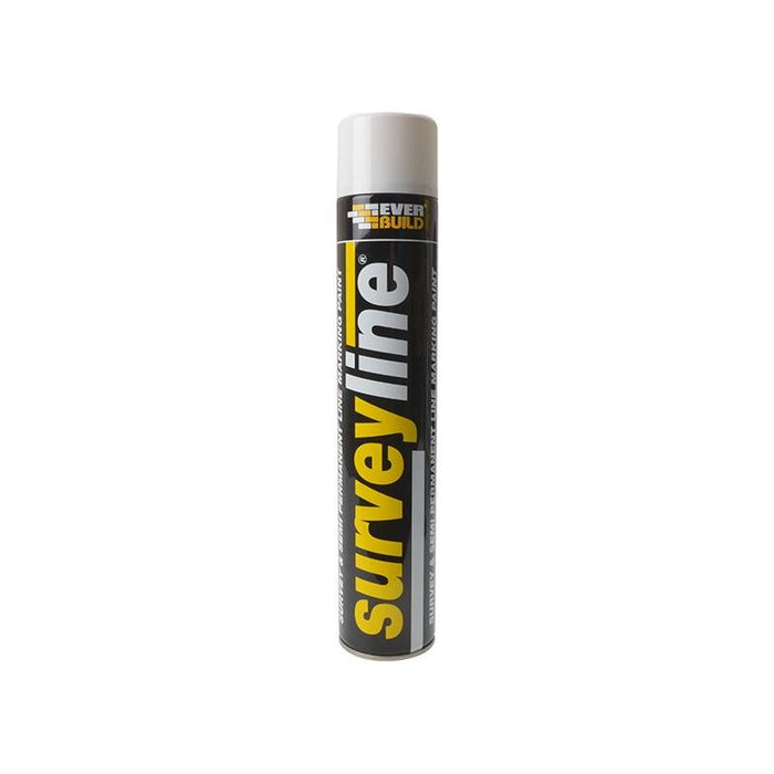 Everbuild Sika Survey Line® Marker Spray White 700ml Everbuild Sika - Town Tools