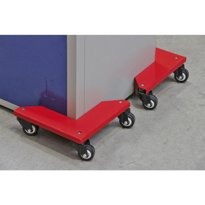 Sealey Corner Transport Dollies Set of 4 150kg Capacity CM4 Sealey - Town Tools 