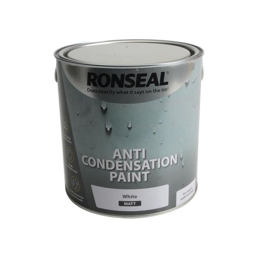 Ronseal Anti Condensation Paint White Matt 2.5 litre Ronseal - Town Tools