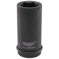 Draper Expert HI-TORQ 6 Point Deep Impact Socket, 3/4" Sq. Dr., 28mm 05060
