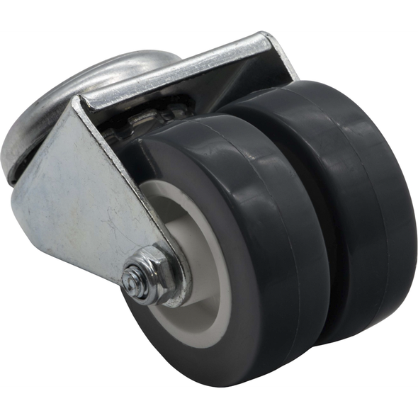 Sealey Wheel,Swivel Castor (2 wheels), Single Bolt