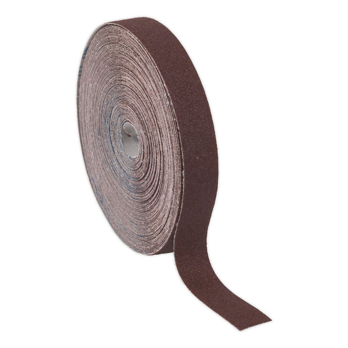 Sealey Emery Roll Brown 25mm x 50m 80Grit ERB255080 Sealey - Town Tools 