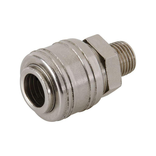 Silverline Euro Air Line Male Thread Quick Coupler 1/4" BSP Silverline - Town Tools 