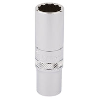 Draper HI-TORQ 12 Point Deep Socket, 3/8" Sq. Dr., 14mm 32955