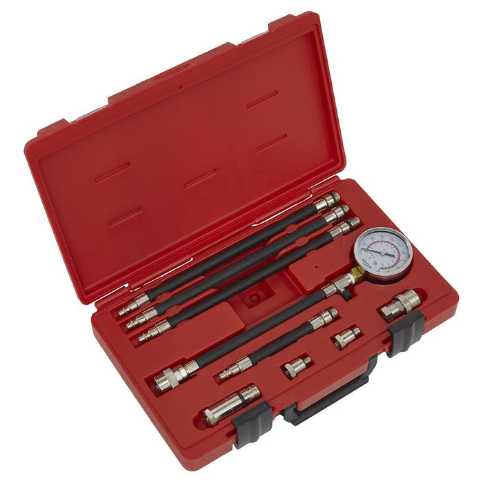 Sealey Petrol Compression Test Kit 10pc VSE206 Sealey - Town Tools 