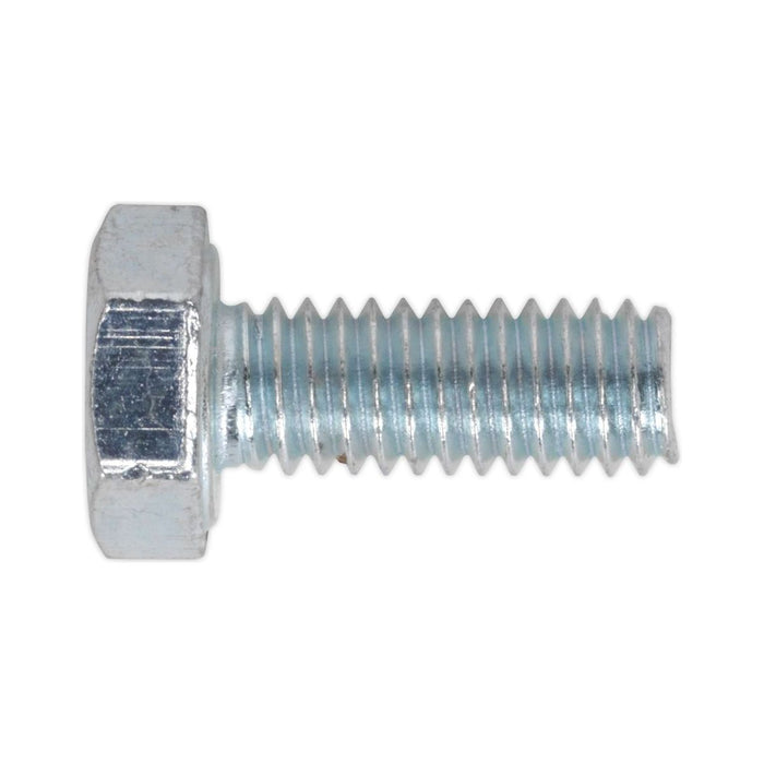 Sealey HT Setscrew M4 x 16mm 8.8 Zinc DIN 933 Pack of 50 SS416 Sealey - Town Tools 