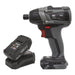 Sealey Brushless Impact Driver Kit 1/4" Hex 20V 2Ah SV20 Series CP20VIDXKIT1 Sealey - Town Tools 