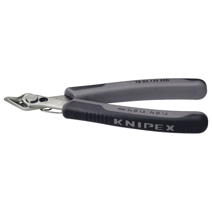 Draper Knipex 78 03 125 ESD Non Bevel Electrostatic Super Knips, 125mm 37069 Draper - Town Tools 