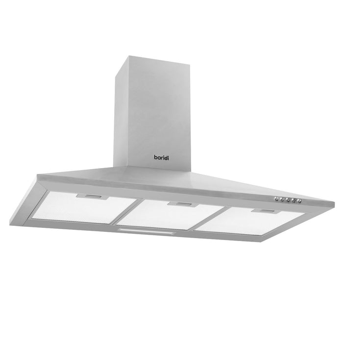 Baridi Cooker Hood with Carbon Filters 90cm - Stainless Steel DH127