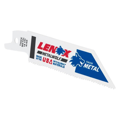 Lenox MetalWolf Wave Edge Reciprocating Saw Blade 102 x 19 x 0.9mm 14 TPI (Pack 5) LENOX - Town Tools