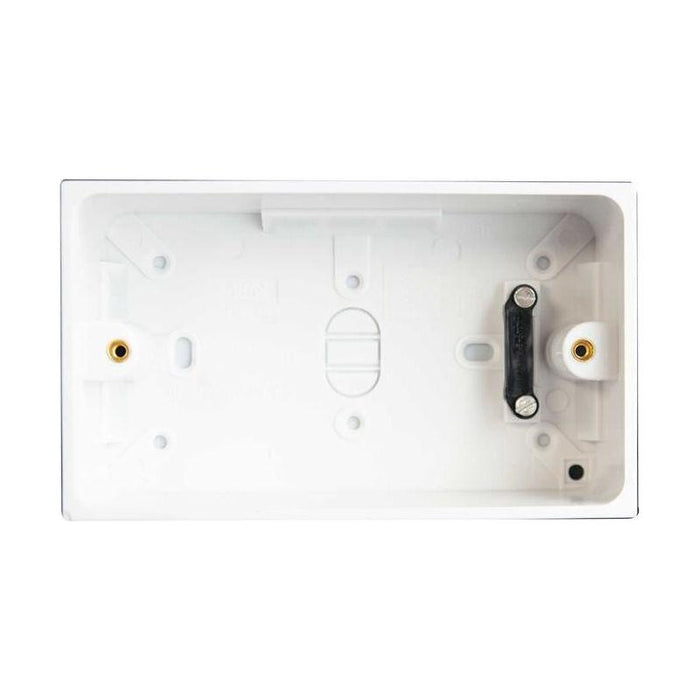 Dencon Pattress Box with Earth 2-Gang 45mm Dencon - Town Tools