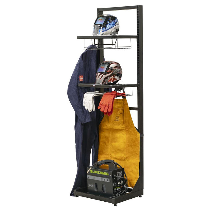 Sealey Motorcycle Helmet & Gear Tidy, Freestanding MS081FS Sealey - Town Tools 
