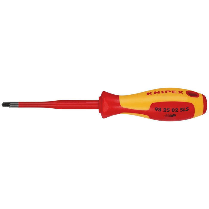 Knipex 98 25 02 SLS VDE Insulated Plus/Minus Pozidriv Screwdriver, PZ/S2 x 100mm Draper - Town Tools