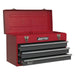 Sealey Tool Chest 3 Drawer Portable with Ball-Bearing Slides Red/Grey AP9243BB Sealey - Town Tools 