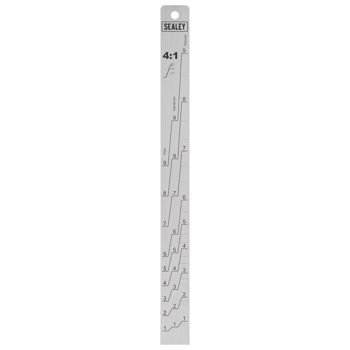 Sealey Aluminium Paint Measuring Stick 2:1/4:1 PA04 Sealey - Town Tools 