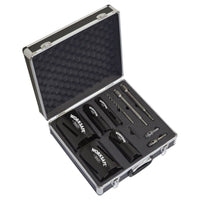 Sealey Diamond 5 Core Kit (ï38 52 65 117 127mm Cores with Adaptors) WDCKIT5