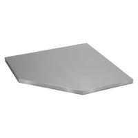 Draper BUNKER Modular Stainless Steel Worktop for Corner Cabinet, 865mm