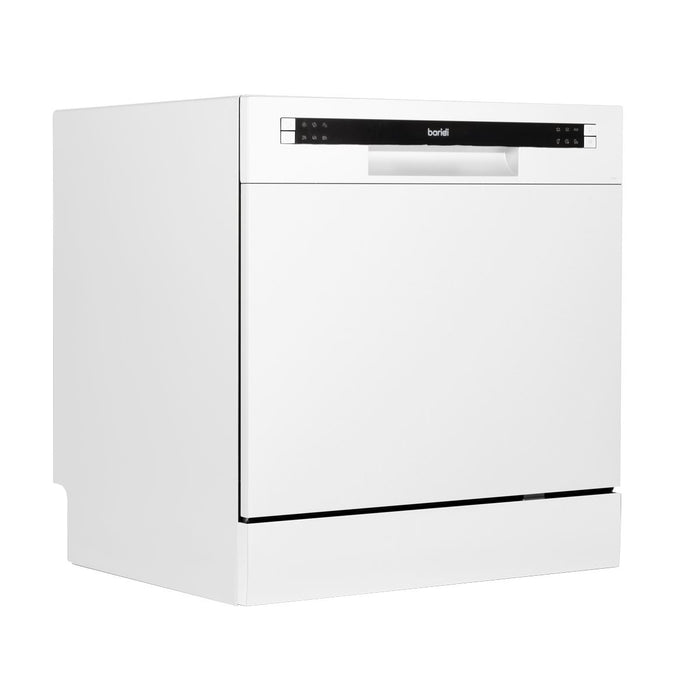 Baridi Tabletop Dishwasher 8 Place Settings 8L Capacity - White DH86