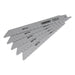 Draper Bi-metal Reciprocating Saw Blades for Metal, 150mm, 10tpi (Pack of 5) Draper - Town Tools 