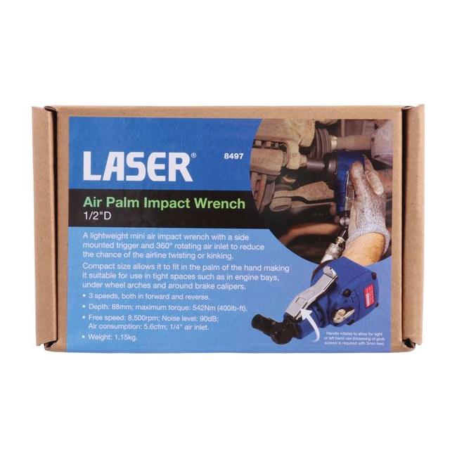 Laser Air Palm Impact Wrench 1/2"D 8497 Laser - Town Tools 