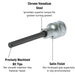 Teng Tools 1/2" Extra Long Hex Bit Socket Metric 6mm Teng Tools - Town Tools 