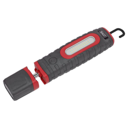 Sealey Rechargeable 360 Inspection Light 24 SMD & 3W SMD LED Red 2 x Lithium-ion Sealey - Town Tools 