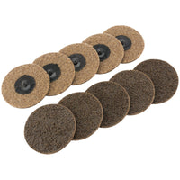 Draper Polycarbide Abrasive Pads, 75mm, Coarse (Pack of 10) 75628