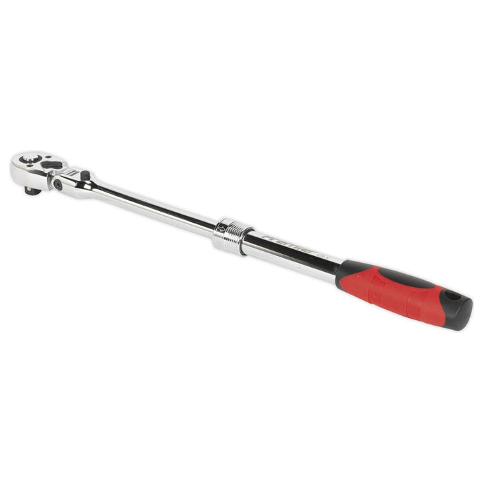 Sealey Flexi-Head Ratchet Wrench 1/2"Sq Drive Extendable AK6682 Sealey - Town Tools 