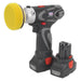 Sealey Cordless Polisher/Sander �75mm 14.4V Li-ion - 2 Batteries CP6005 Sealey - Town Tools 