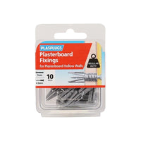 Plasplugs CF 104 Standard Plasterboard Fixings Pack of 10